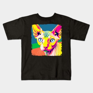 Sphynx Pop Art - Cat Lover Gift Kids T-Shirt